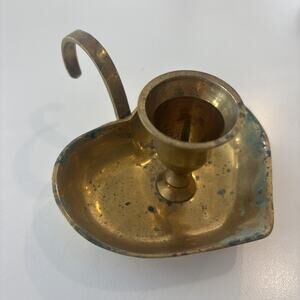 Vintage Brass Candle Holder for Taper